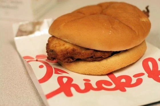 Chick-fil-A signature dishes Original Chicken Sandwich (440 calories)
Waffle Potato Fries (420 calories for a medium)
Spicy Chicken Deluxe (550 calories)